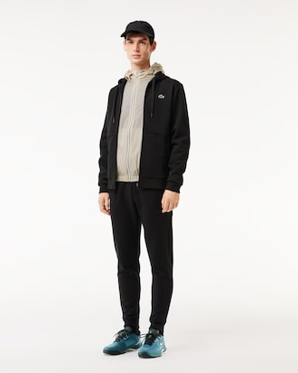 Men's Classic Fit Mesh Panels Zip-Up Sweatshirt
