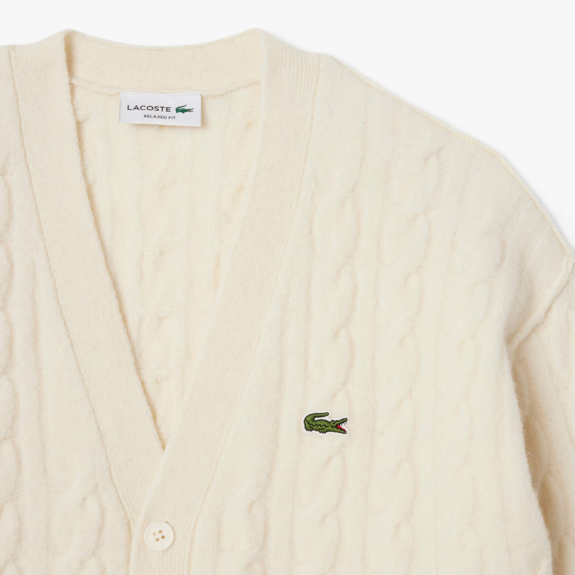 Men's Cable Knit Wool Cardigan - Sweaters & Sweatshirts - New In