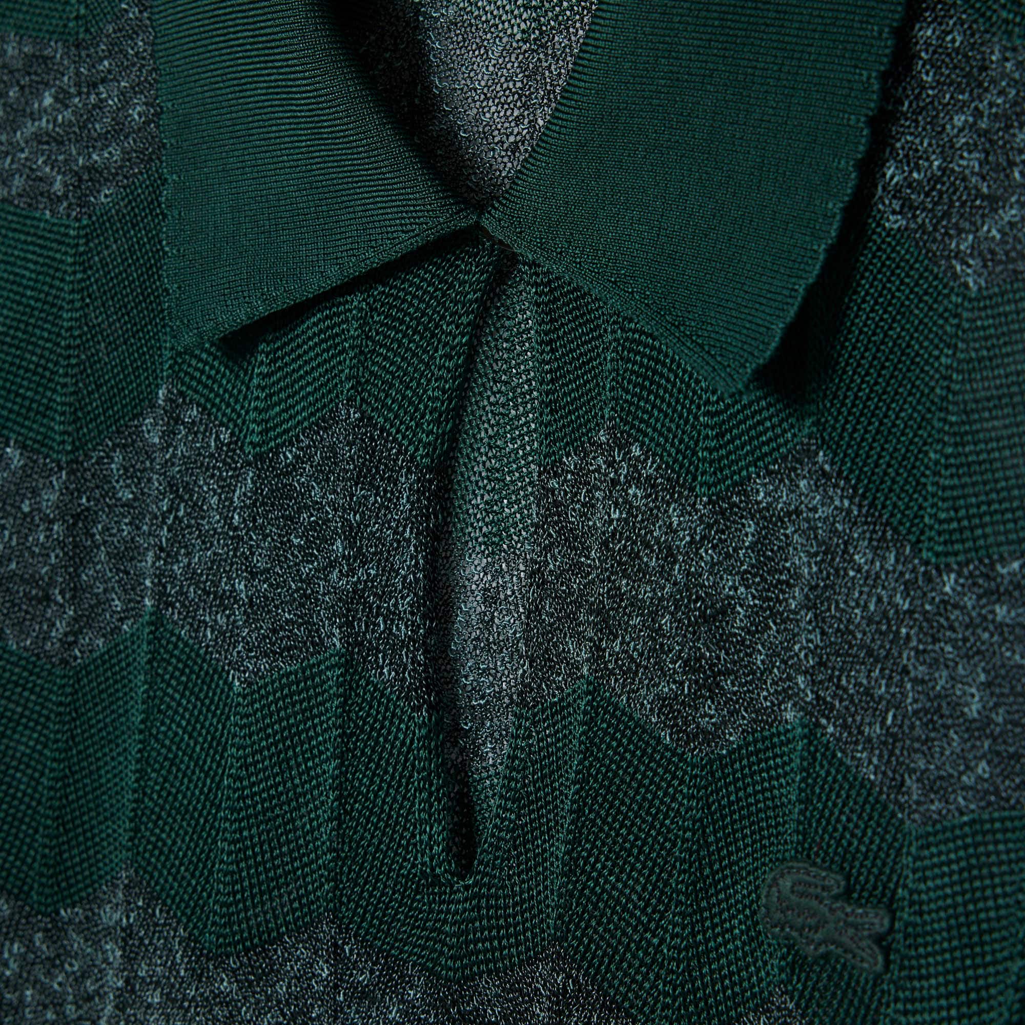 Runway Pointelle Polo Collar Sweater