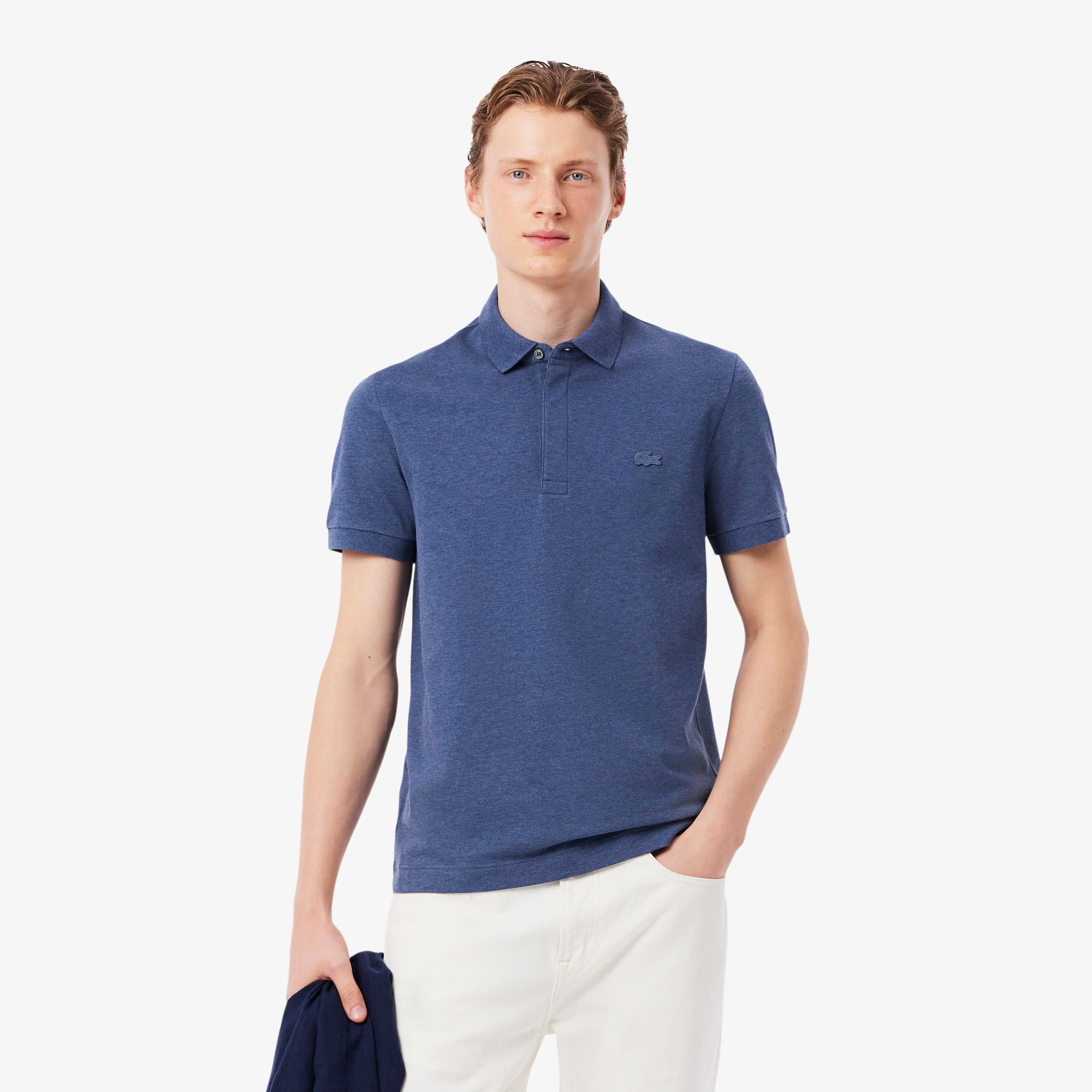 Lacoste Men's Regular Fit Paris Stretch PiquÃ© Polo