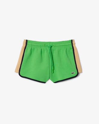 Women's Contrast Panel Piqué Shorts