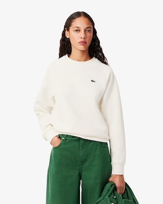 Women's Crew Neck Piqué Sweatshirt