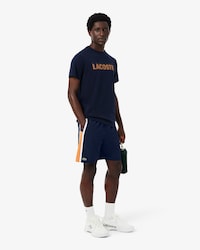 Men's Lightweight Colorblock Stripe Tennis Shorts