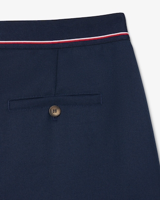 Women's Oversized Wool Blend Pleated Pants