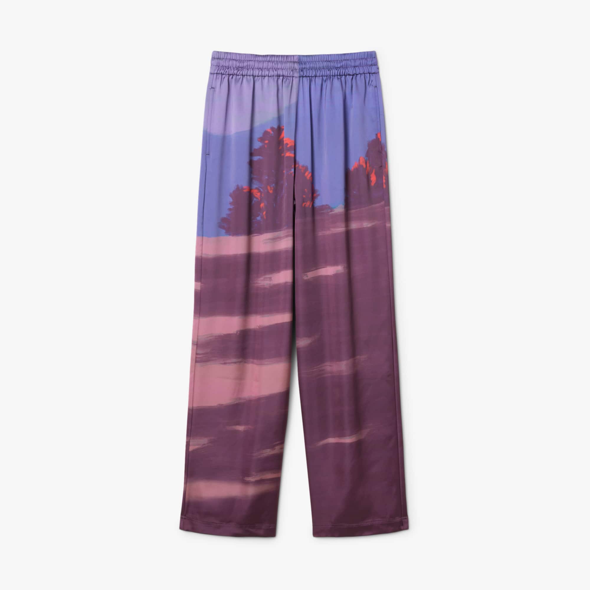 Women's Oversized Landscape Print Pants - Pants & Leggings - New