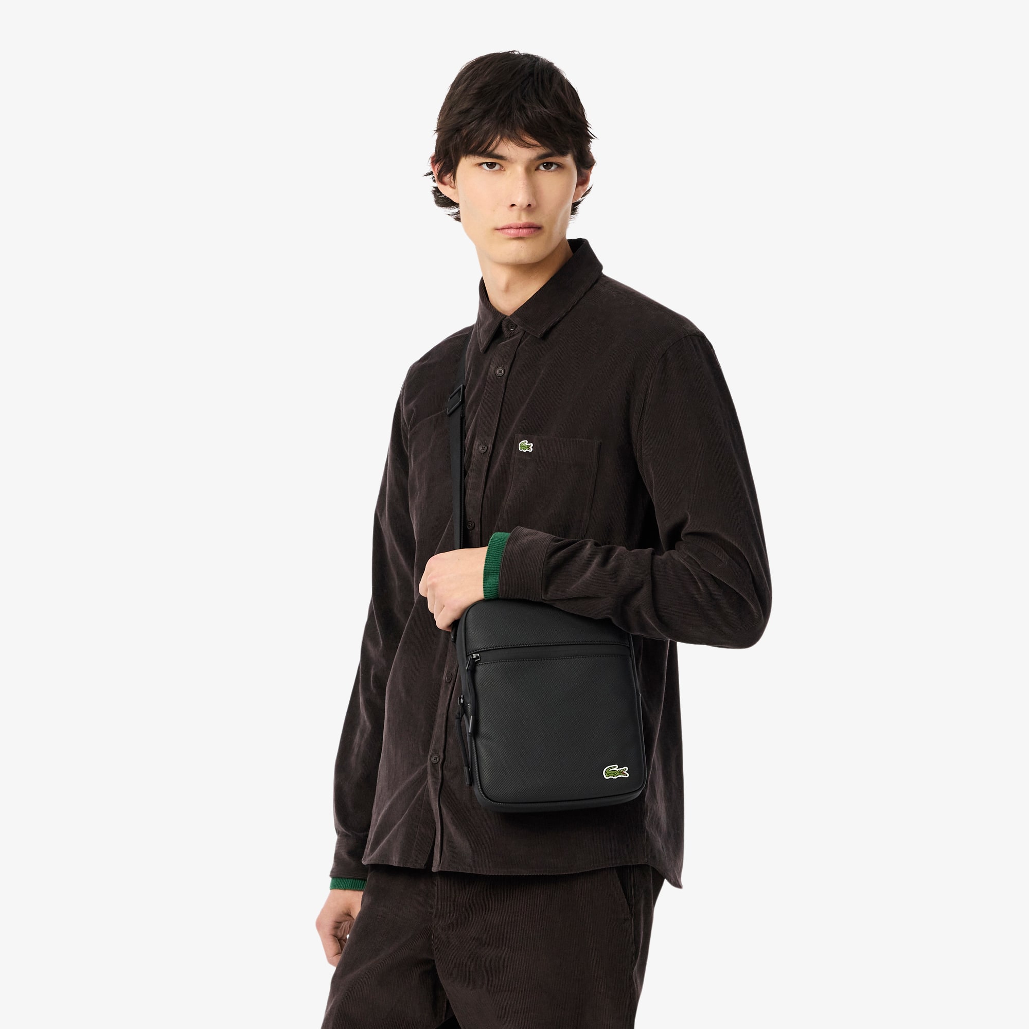 Men's Medium LCST Piqué Satchel - Bags - New In 2025 | Lacoste