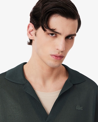 Runway Slim Fit Satin Piqu&eacute; Polo Shirt
