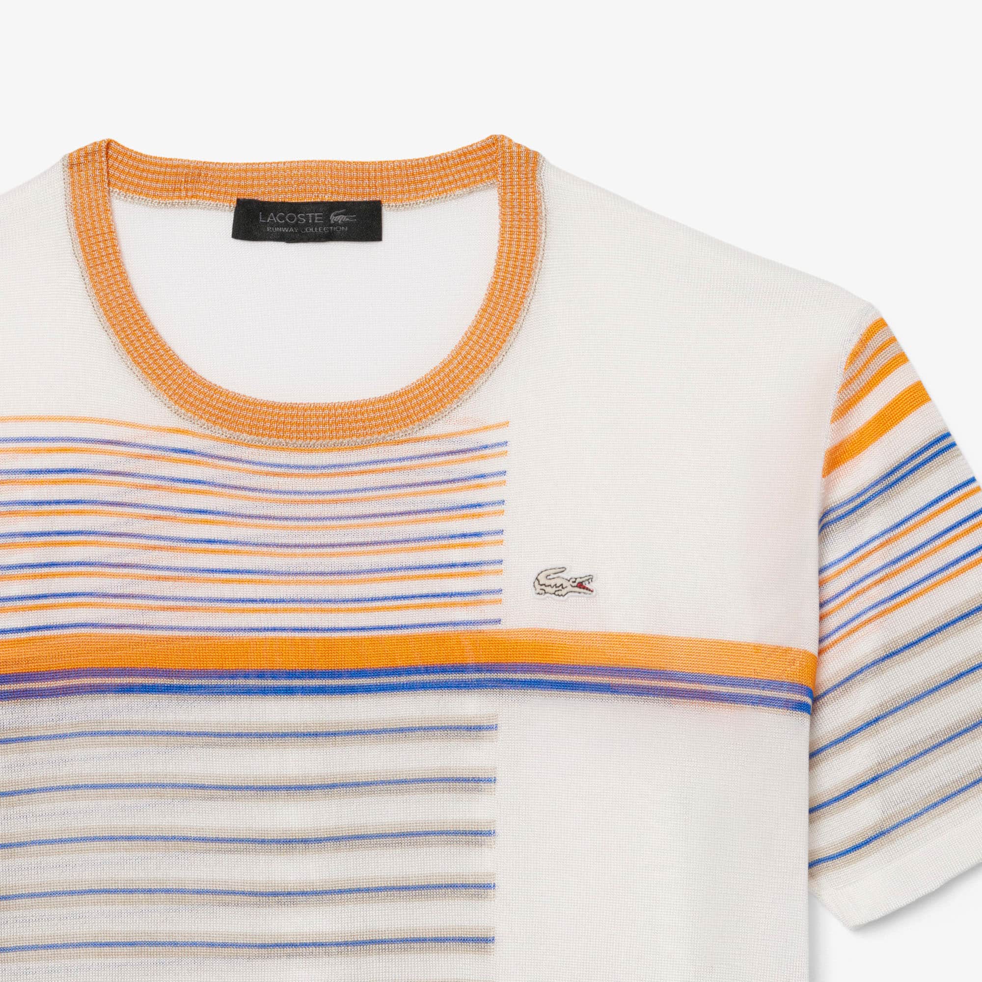 Runway Striped Satin Jersey T-shirt