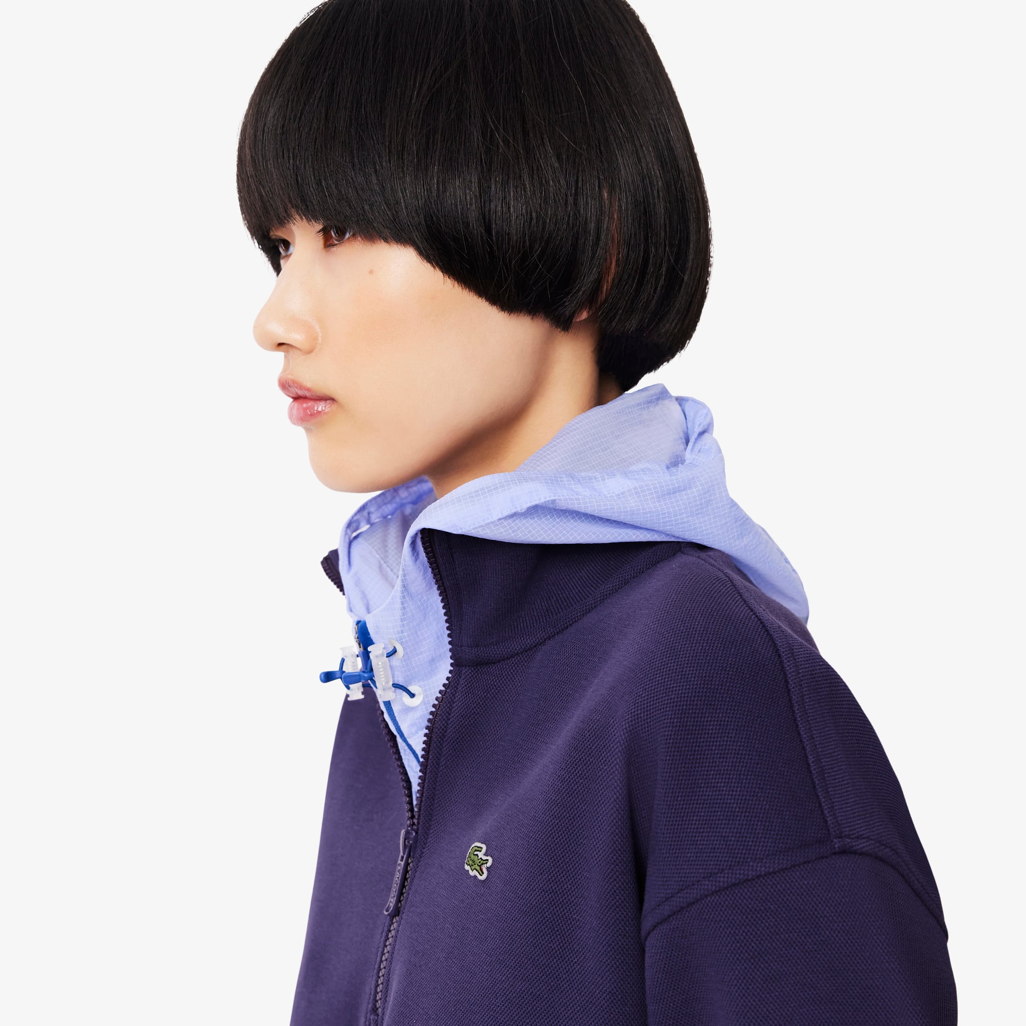 Women's Zip-Up Piqué Sweatshirt - Sweaters & Sweatshirts - New In