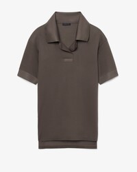 Runway Silk Piqu&eacute; Polo Collar Dress