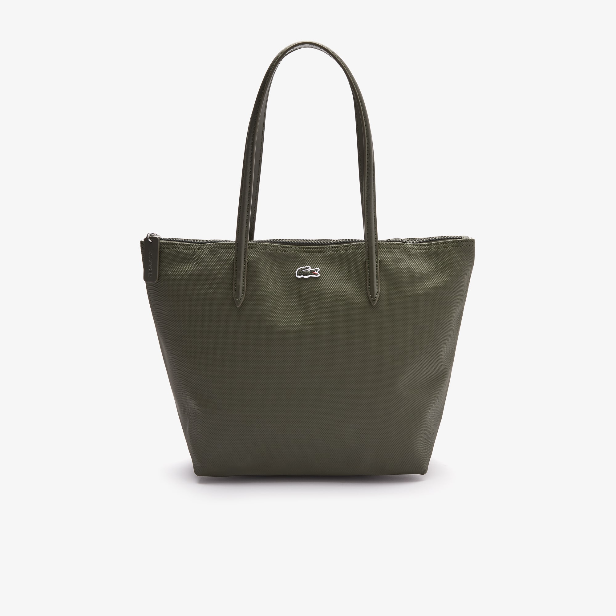 Lacoste Women's L.12.12 Concept Small Zip Tote Bag In Forest Night