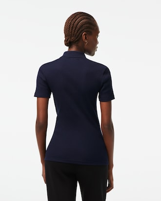 Women's Slim Fit L.12.D Ribbed Cotton Polo