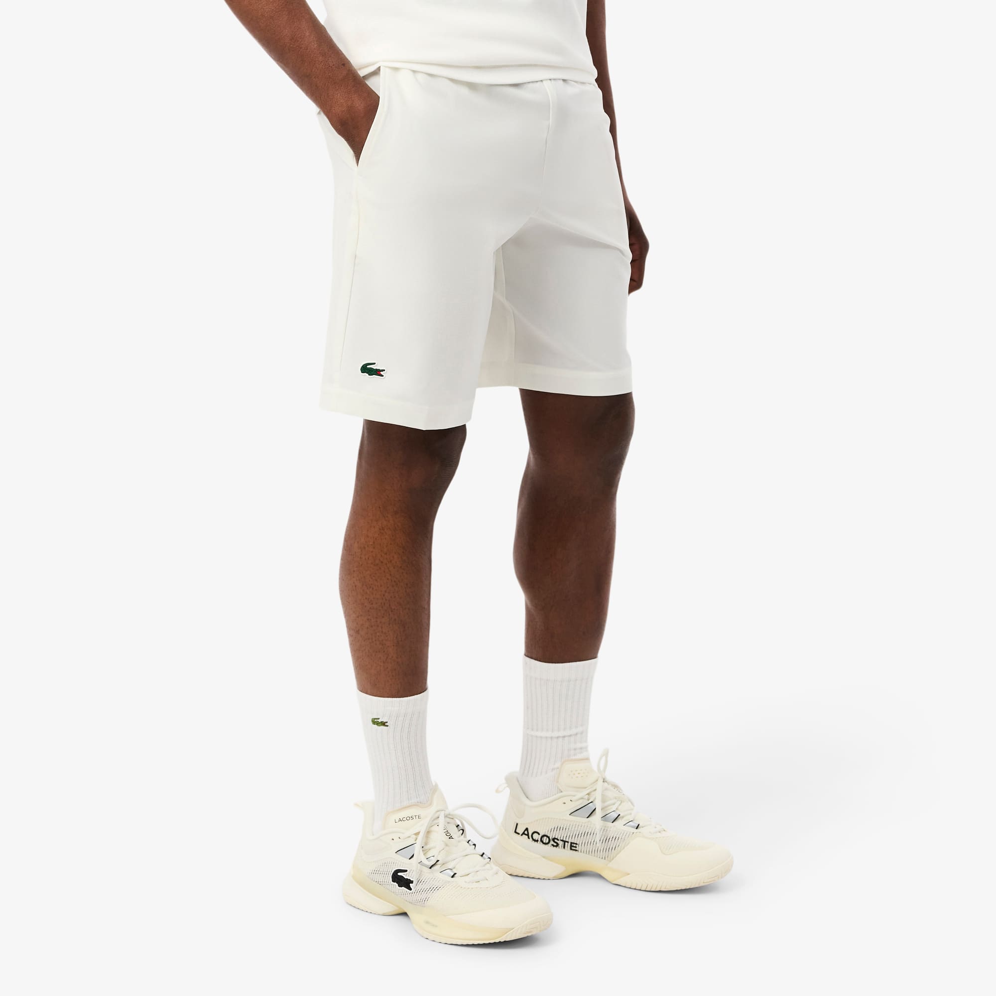 Lacoste｜SHORTS (Sports Regular Fit Seamless Tennis Shor Lacoste Sport Men's Navy Blue Seamless Swim or Tennis Shorts