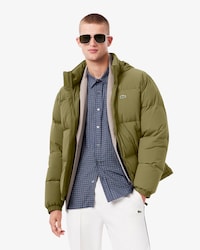 Men's Water-Repellent Hooded Down Jacket