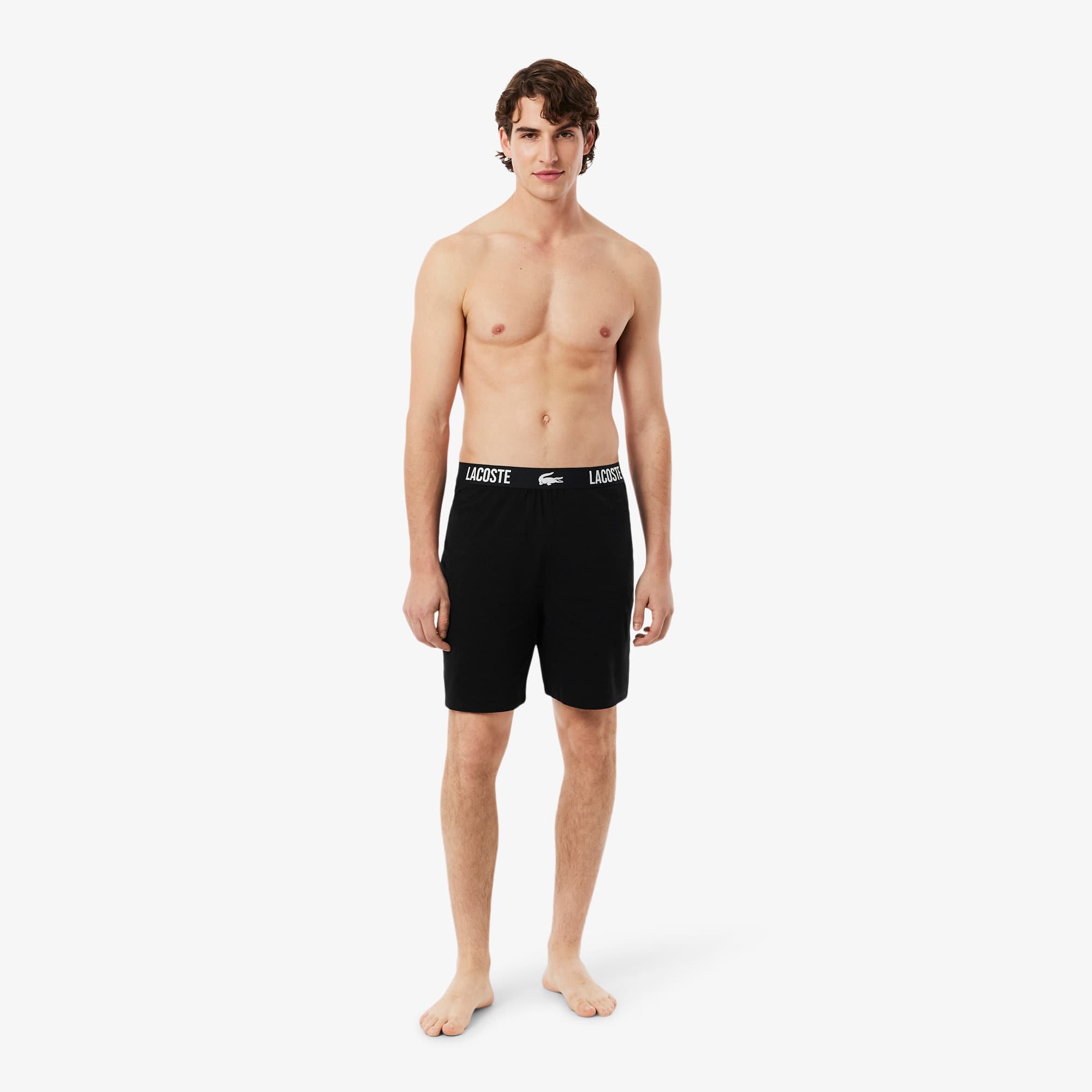 Lacoste Men's Soft Cotton Pajama Shorts