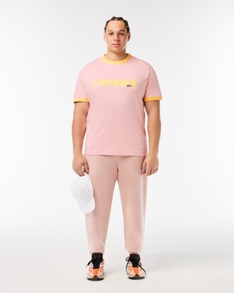 Playera estampada con detalles en contraste