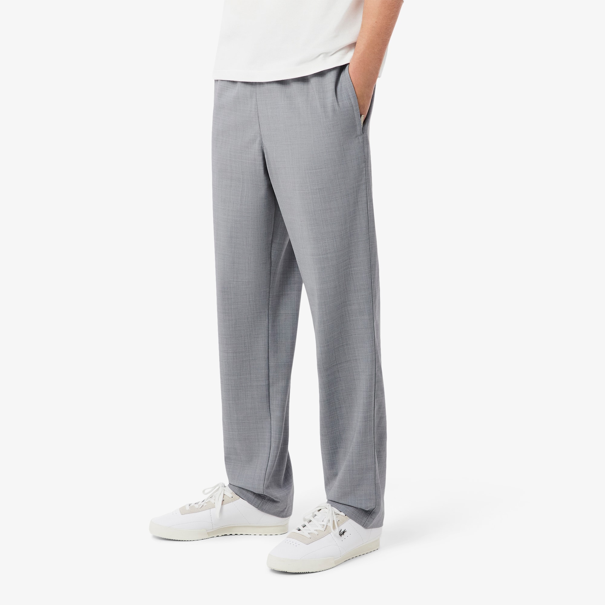 Men's Regular Fit Wool Flannel Chino Pants