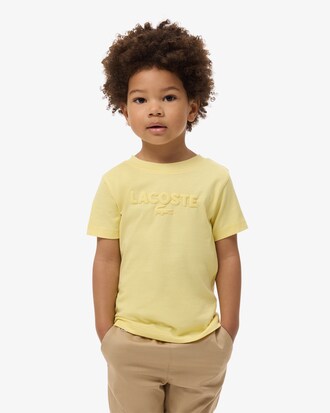 Textured Lacoste Cotton T-Shirt