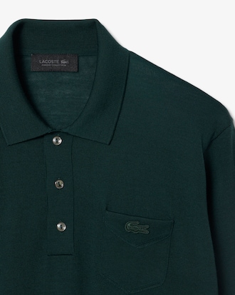 Runway Polo Collar Merino Wool Sweater