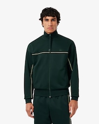 Men's Satin Effect Zip-Up Fleece Sweatshirt