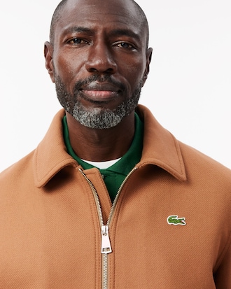 Blouson aviateur en laine zippé rembourré