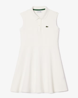 Kids' Sleeveless Stretch Piqué Polo Dress