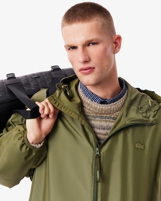 Men's Long Water-Repellent Parka