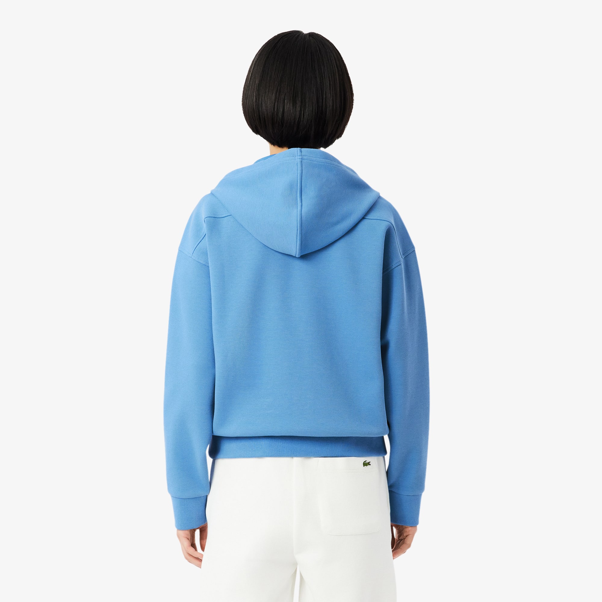 Women's Zip-Up Piqué Hoodie - Sweaters & Sweatshirts - New In 2026