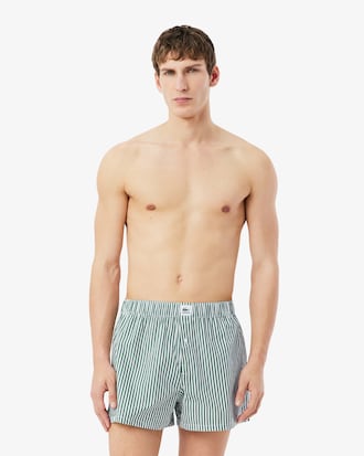 3-Pack Striped Cotton Poplin Boxers