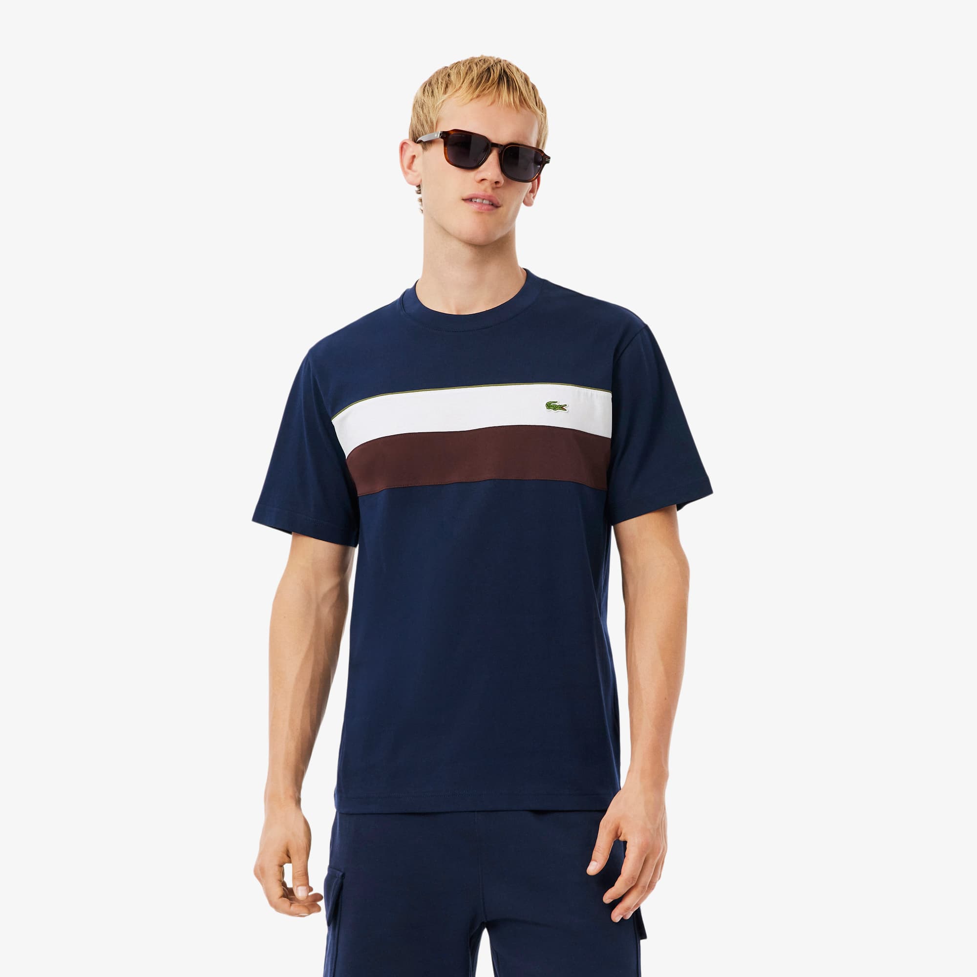 Lacoste Men's Jersey Colorblock T-Shirt