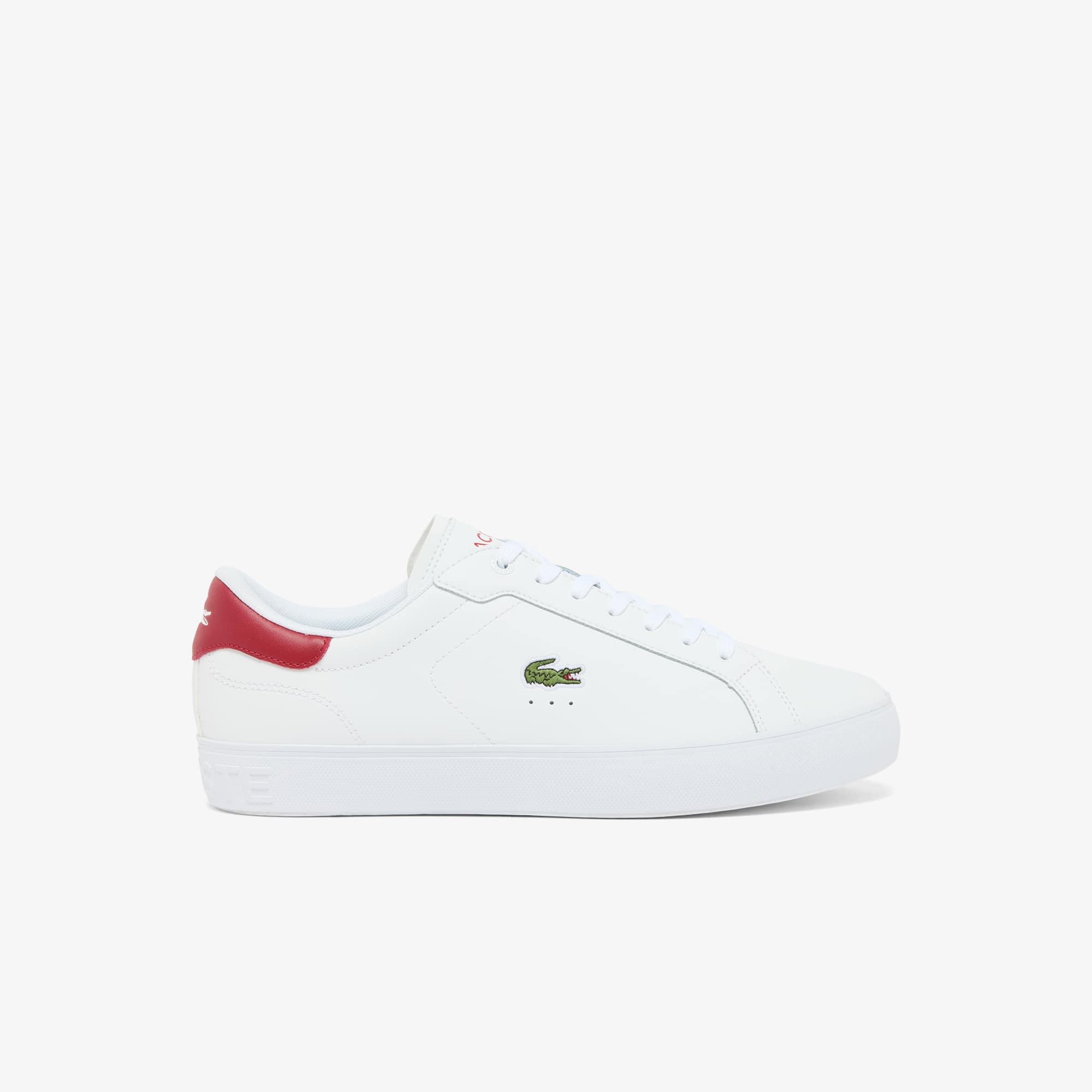 LACOSTE  L.12.12  サイズ28.0 ホワイト/レッド Men's Powercourt Graphic Leather Sneakers - Sneakers - New In 2026