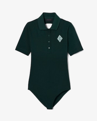 Women's Runway Mini Piqué Polo Bodysuit