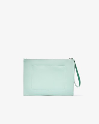 Pochette zippée unisexe Anna en toile enduite piquée