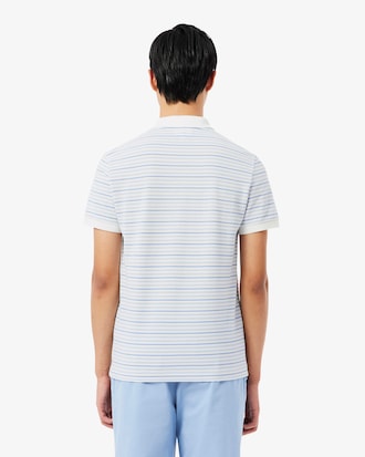 Regular Fit Striped Petit Piqu&eacute; Polo