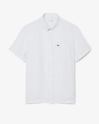 Men's Regular Fit Short Sleeve Linen Shirt