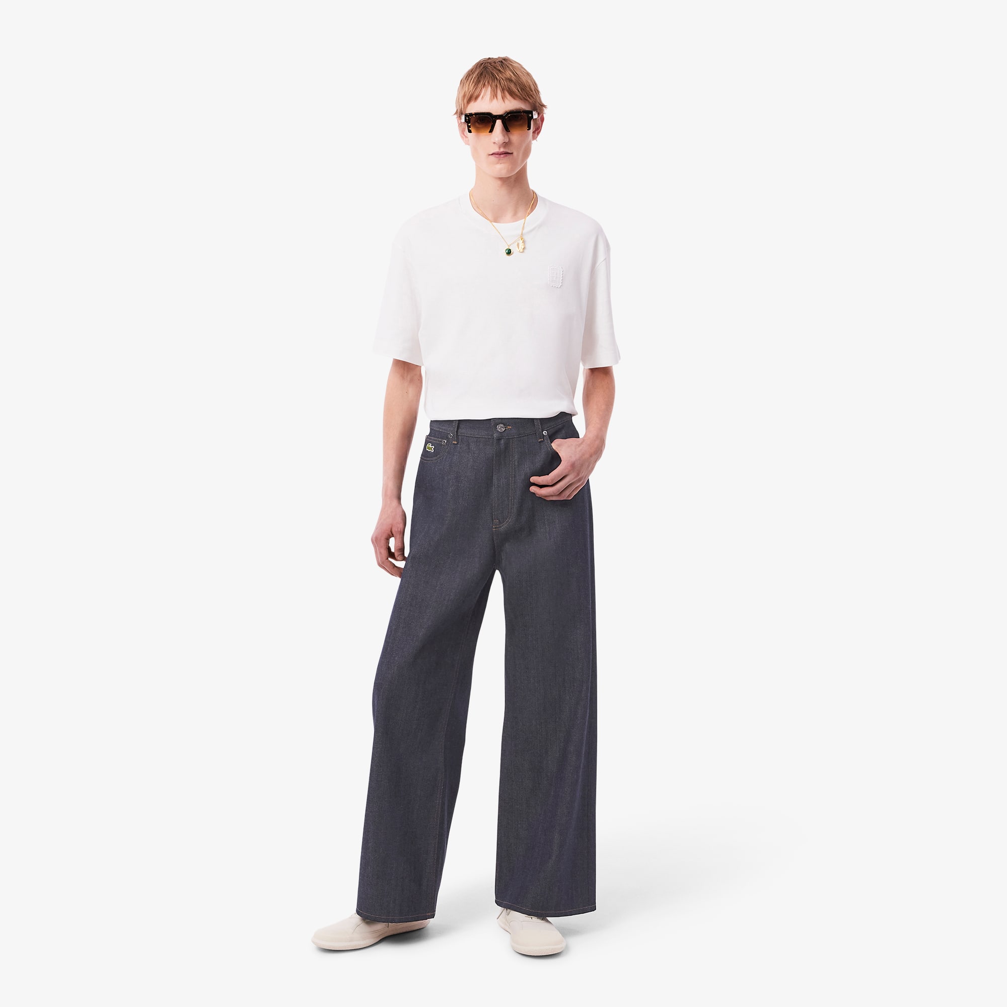 Men's Runway Wide Leg Selvedge Jeans - Pants - New In 2025 | Lacoste