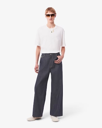 Men's Runway Wide Leg Selvedge Jeans