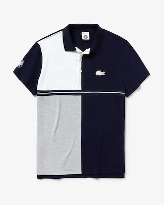 Polo Lacoste SPORT colorblock de la edici&oacute;n limitada French Open en petit piqu&eacute; de algod&oacute;n para hombre