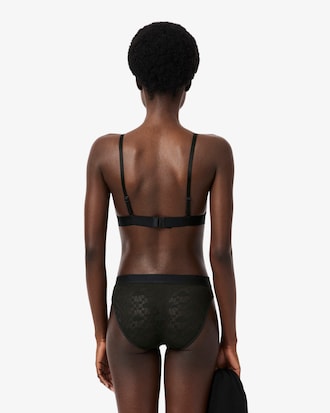 Logo Lace Triangle Bralette