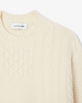 Women's Patchwork Effect Wool Sweater Dress