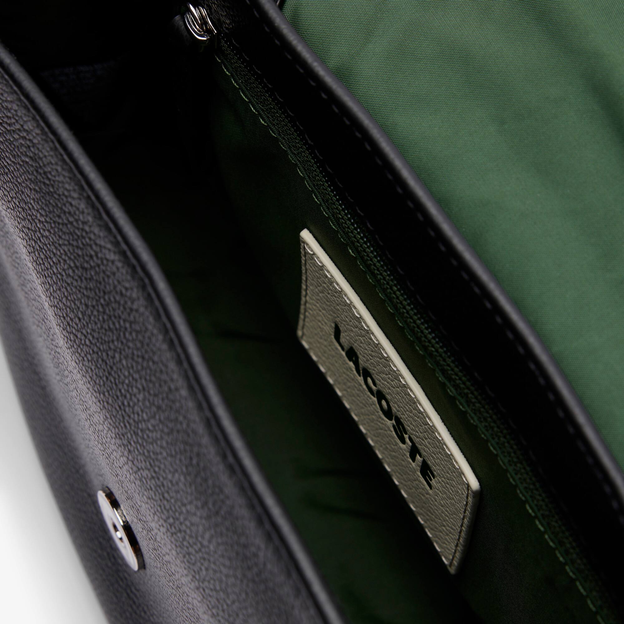 City Court Grain Leather Flap Close Bag - Bags - New In 2026 | Lacoste