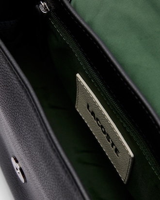 Bolso Para mujer City Court de piel granulada con cierre de solapa