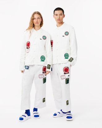 Unisex Lacoste x Clot Multi Badge Sweatpants