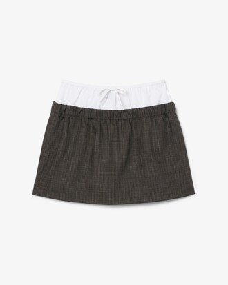 Runway Wool Mix Mini Skirt
