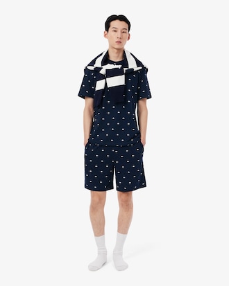 Men's Crocodile Print Pajama Top