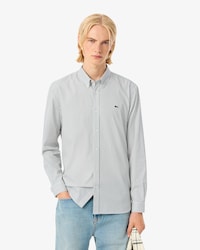 Men's Regular Fit Striped Pinpoint Shirt