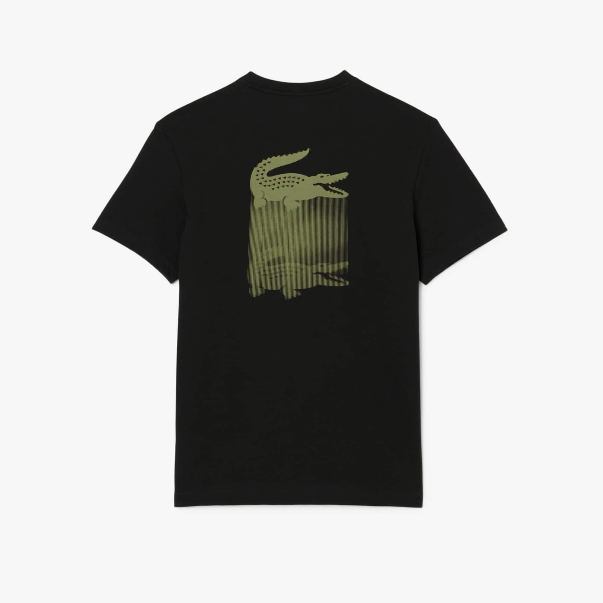 Tシャツ・カットソー LACOSTE Men T-shirt Black TH6709 031 NEW* Men Lacoste Crew Neck Pima Cotton Jersey T-shirts Black