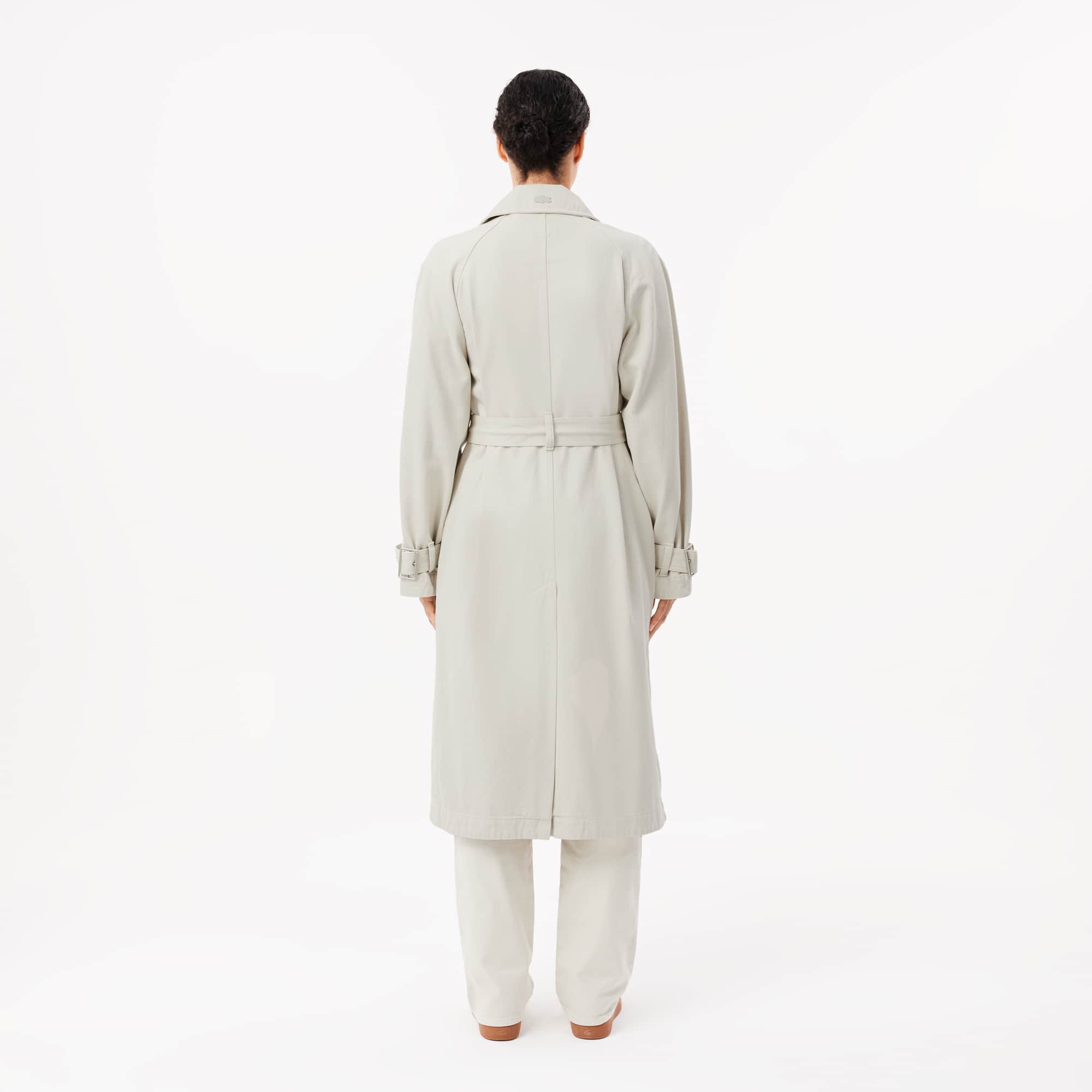 Women's Oversized Denim Trench Coat - Jackets & Coats - New