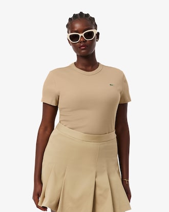 T-shirt femme slim fit en coton biologique