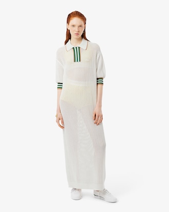 Women's Runway Polo Collar Knit Dress